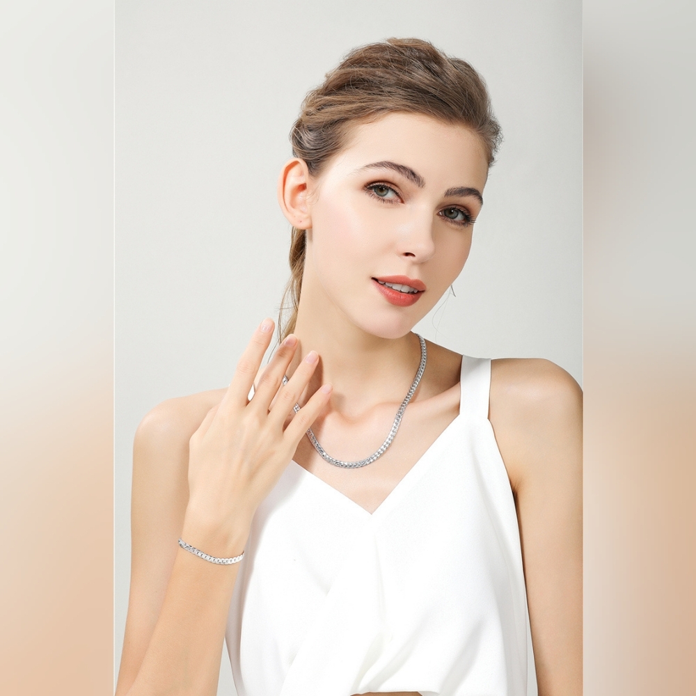 Sterling silver necklace - Picture 4 of 8